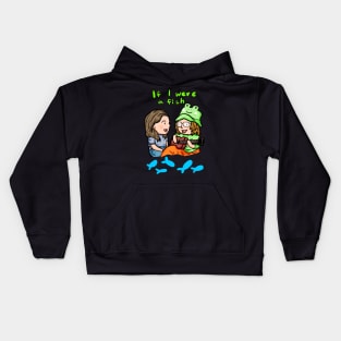 if i were a fish cute Kids Hoodie